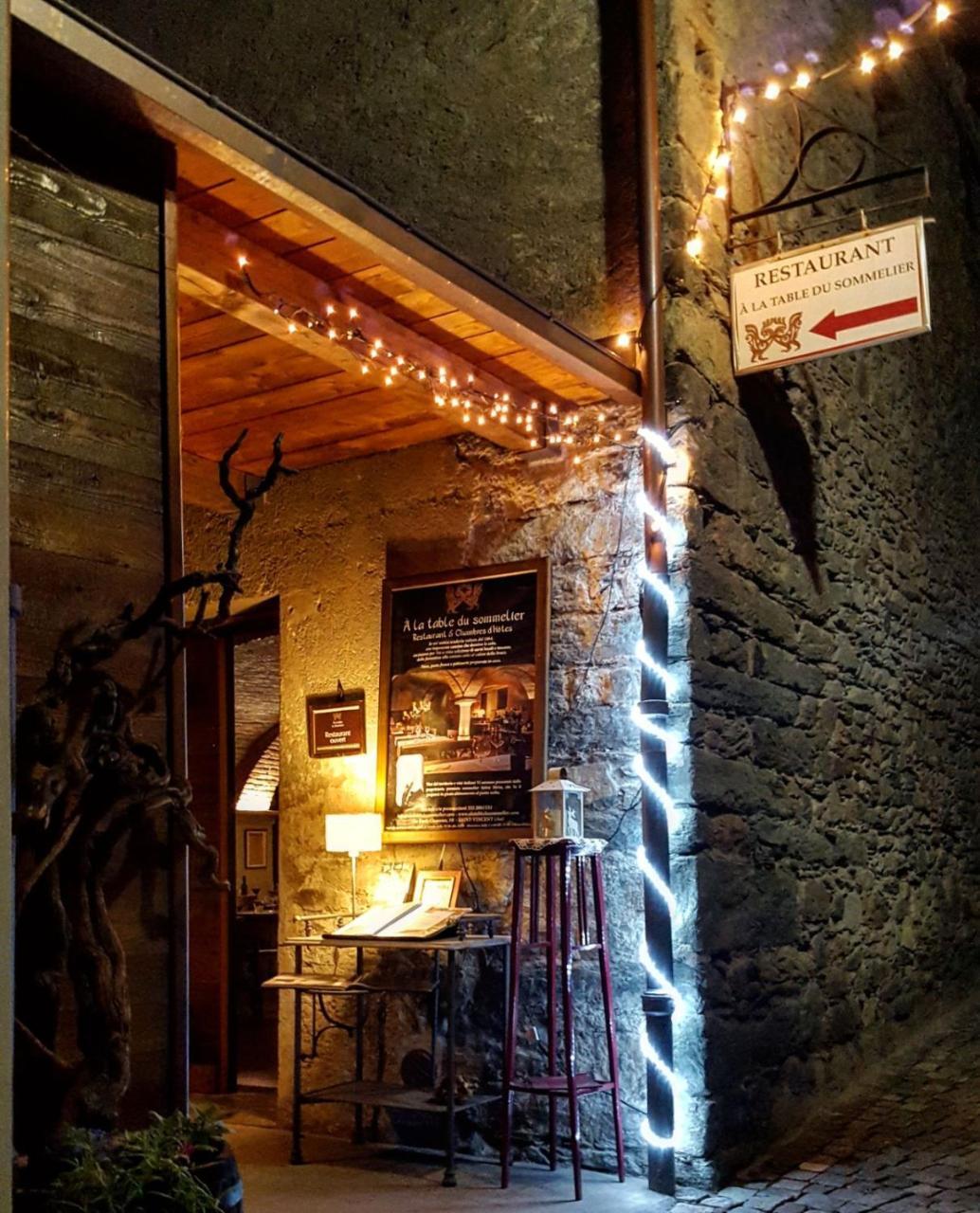 A' La Table Du Sommelier Chambres D Hotes & Restaurant Saint-Vincent Exterior photo